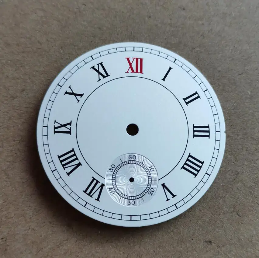 

Часы с циферблатом 39 мм, рис, белый, без логотипа, Римский номер, вторая рука на 6 часах, G103