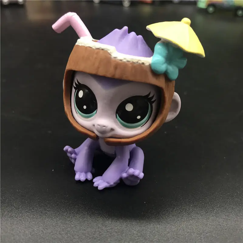 LPS фигурка игрушки фигурка животного игрушка котенок пони пуп мультфильм фильм Животное действие мини игрушка Коллекция Редкие Гламурные детские игрушки подарок - Цвет: Красный