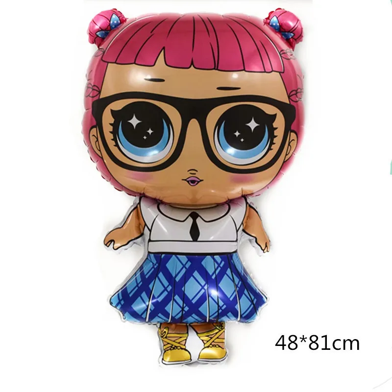 Pleated skirt doll День рождения кукла-сюрприз воздушный шар рождественские украшения игра награда с изображением мультипликационных персонажей для детей милые плюшевые игрушки куклы Алюминий воздушный шар - Цвет: Pleated skirt doll