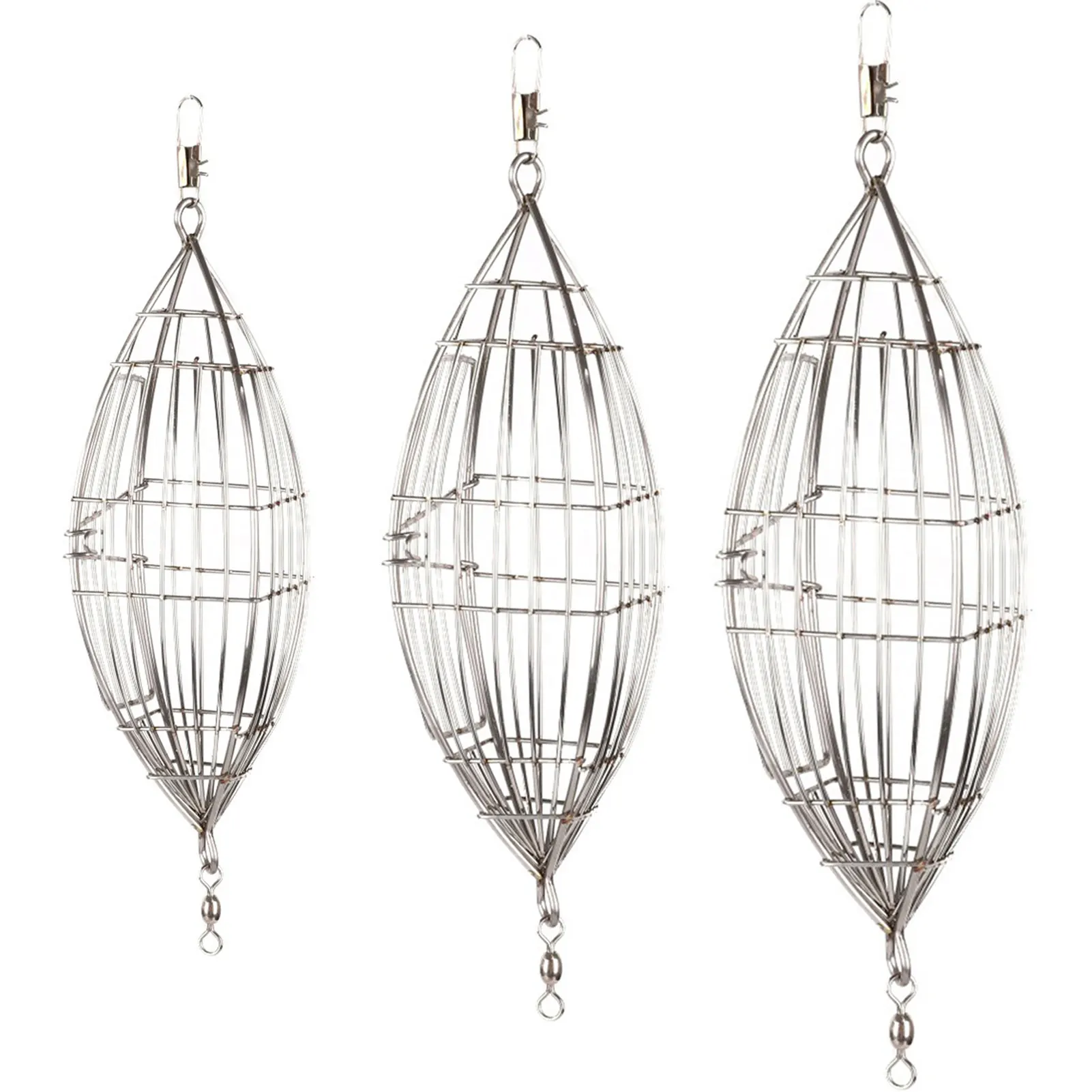 

Stainless Steel Fish Bait Cage Feeder Bracket Fish Bait Thrower Artificial Feeder Bait Cage Fishing Tackle Accessoreis