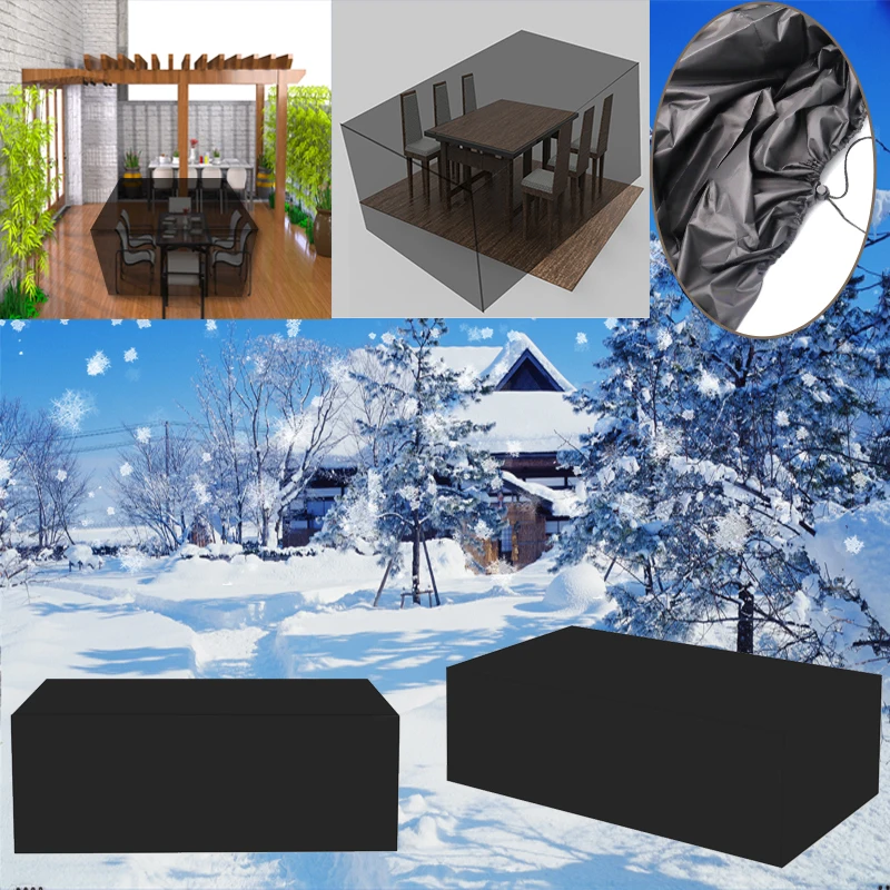 Rectangular Garden Rain Snow Outdoor Cover Sofa Table Chair 