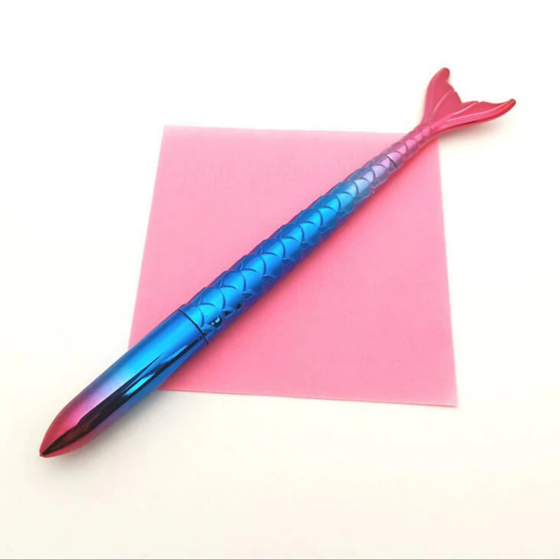 3 шт./партия 0 38 мм милые черные чернила для ручек Русалка Лазерная цветная гелевая