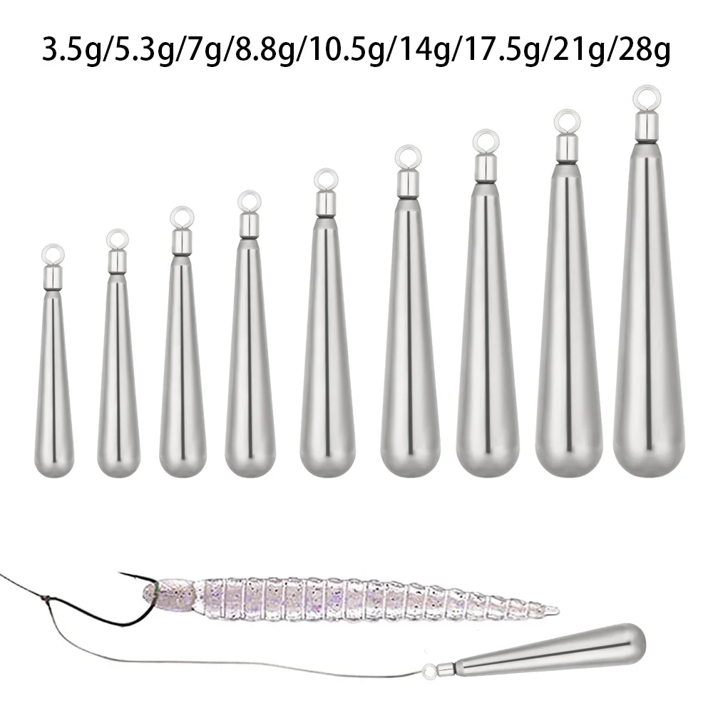 35-28g High Quality Sinker Hook Connector Fishing Tungsten Fall Line Quick Release Casting Additional Weight Tool | Спорт и