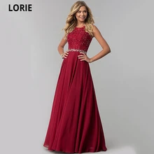 LORIE Vestidos de Noche Aline de encaje, elegantes, largos, sin mangas, con cristales, para graduación, para invitados de fiesta de bodas, novedad de 2021 (1)