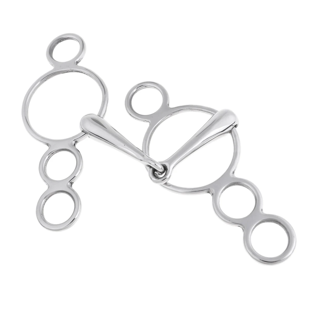Stainless Steel Gag Bit Horse Tack English Riding Equestrian Accessories | Спорт и развлечения
