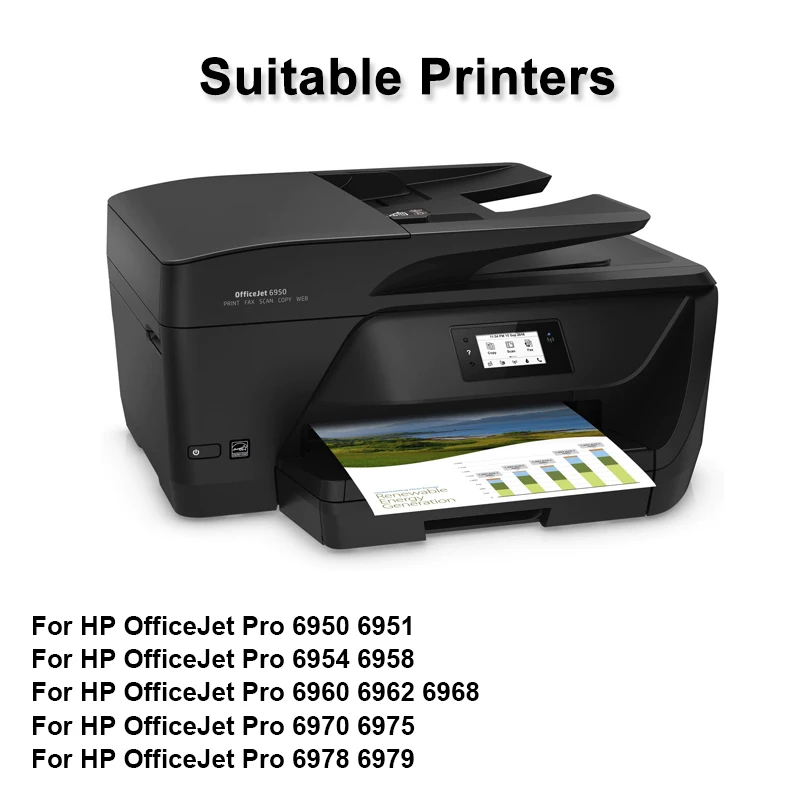 Новый обновленный чип чернильного картриджа для HP 902XL 902 XL Officejet 6950 6951 6954 6958 6960 6962