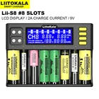 Зарядное устройство для аккумуляторов LiitoKala Lii-S8 Lii-S6 Lii-PD4 Lii-M4 LCD дисплей 3,7 V 1,2 V 18650 26650 21700 16340 14500 10440