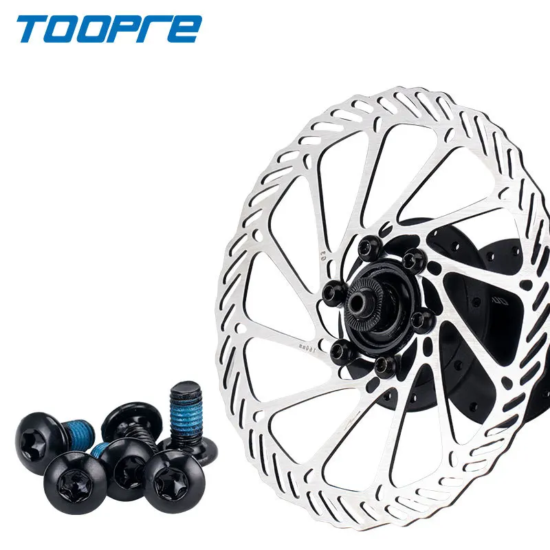 

TOOPRE 12 Pcs Mountain Bike Disc Brake Rotor Bolts M5*9mm Stainless Steel T25 Torx Screws Iamok Bicycle Parts