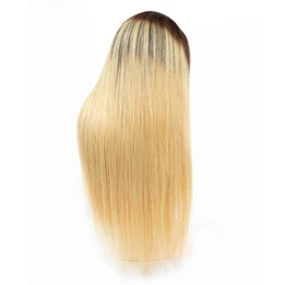 TODAY ONLY Brazilian Straight Lace Front Human Hair Wigs For Black Women 613 Blonde Lace Front Wig Short Human Hair Wig Remy13x4 - Цвет: T1B/27
