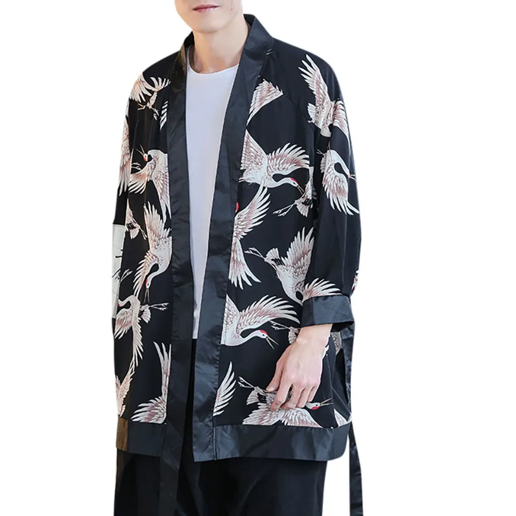 Мужская верхняя одежда мужской воротник-стойка тонкое двубортное пальто новый