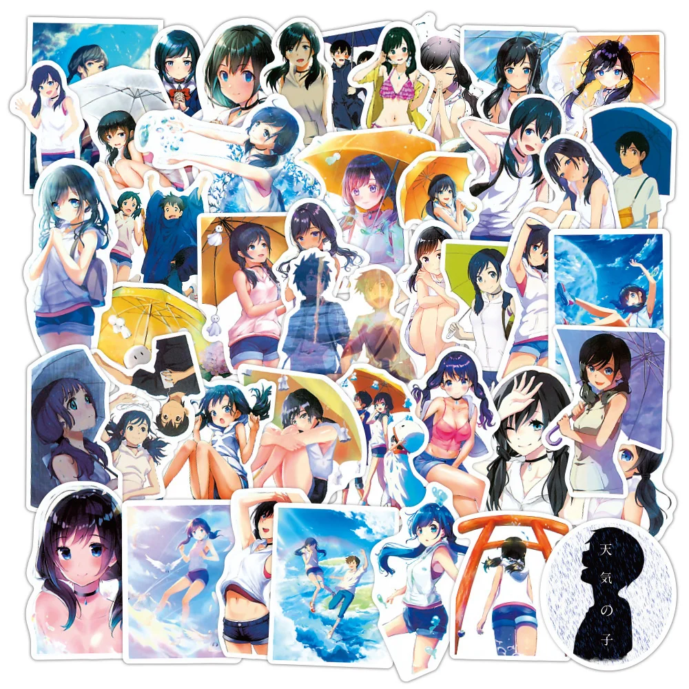 

10/30/50 шт., японские аниме-наклейки для детей