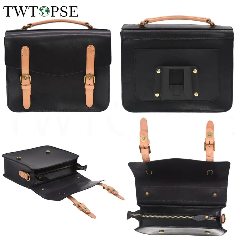 

TWTOPSE Cycling Bicycle Bike Women Bike Handbag With Rack Sholder Strip For 3SIXTY For Brompton Folding Bike Cycling Leather Bag