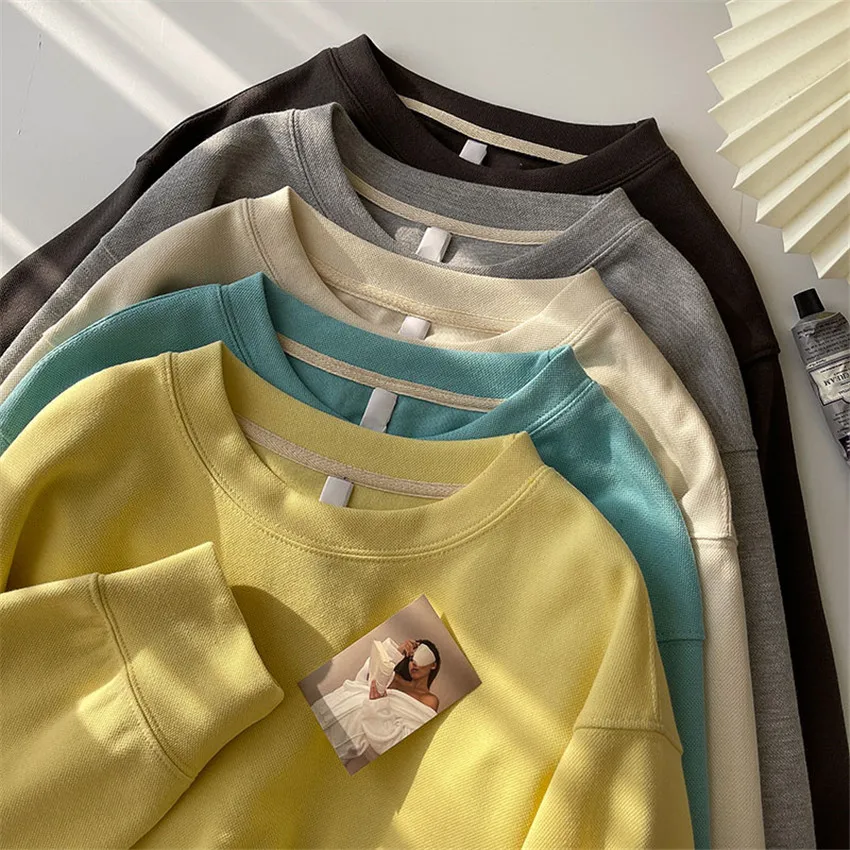 

Girls Streetwear Loose Hoodies Crop Top 2022 Spring Fashion ladies Hoodie Casual Female Chic Pullovers Women Cute Cropped