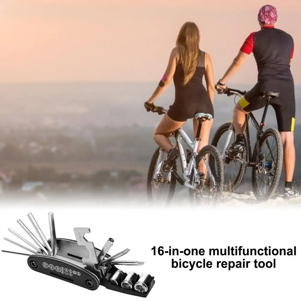 

16 In 1 Bicycle Repair Kit Multifunctional Hex Key Screwdriver Folding Bike Wrench Set For Cycling MTB Bike Repair Tool Kit Set