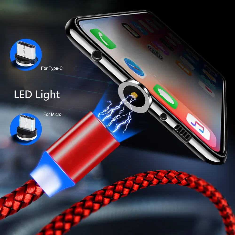 Магнитный usb кабель 1 м для Huawei y9 prime 2019 p smart z/plus/nova 3i 5i 2i 3 3e 4 4e 2 plus y5 y6 2019|Кабели