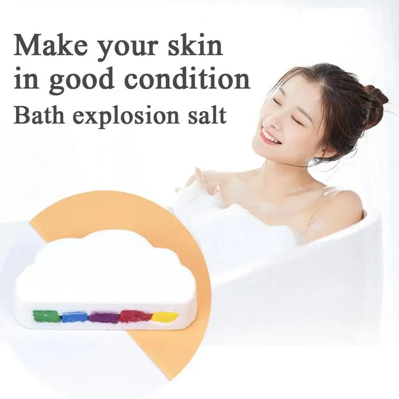 

1PCS Natural Skin Care Cloud Bath Explosive Salt Exfoliating Moisturizing Bubble Bath Essential Oil Bath Ball