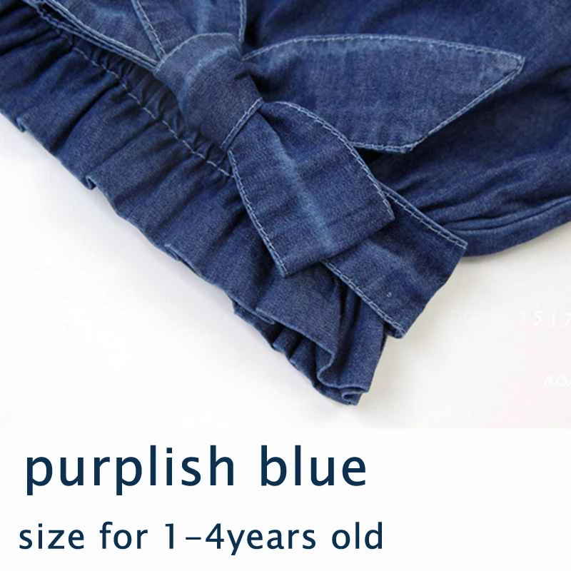 Новые джинсы с оборками штанишки для малышей брендовые шорты маленьких девочек