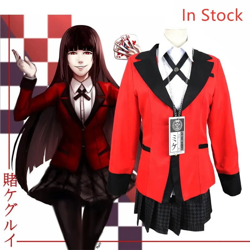 Косплей на Хэллоуин в стиле японского анимэ Kakegurui Yumeko Jabami летнее пляжное платье