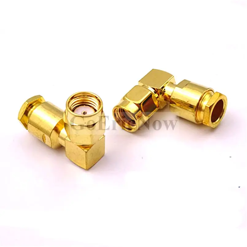 5 шт. RF коаксиальный кабель под прямым углом RP SMA/SMA мужской сборки стиль для RG58 RG142