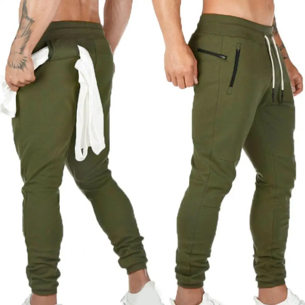 Fitness Great Ankle Length Men Sweatpants Elastic Waist Men Sweatpants All Match for Gym