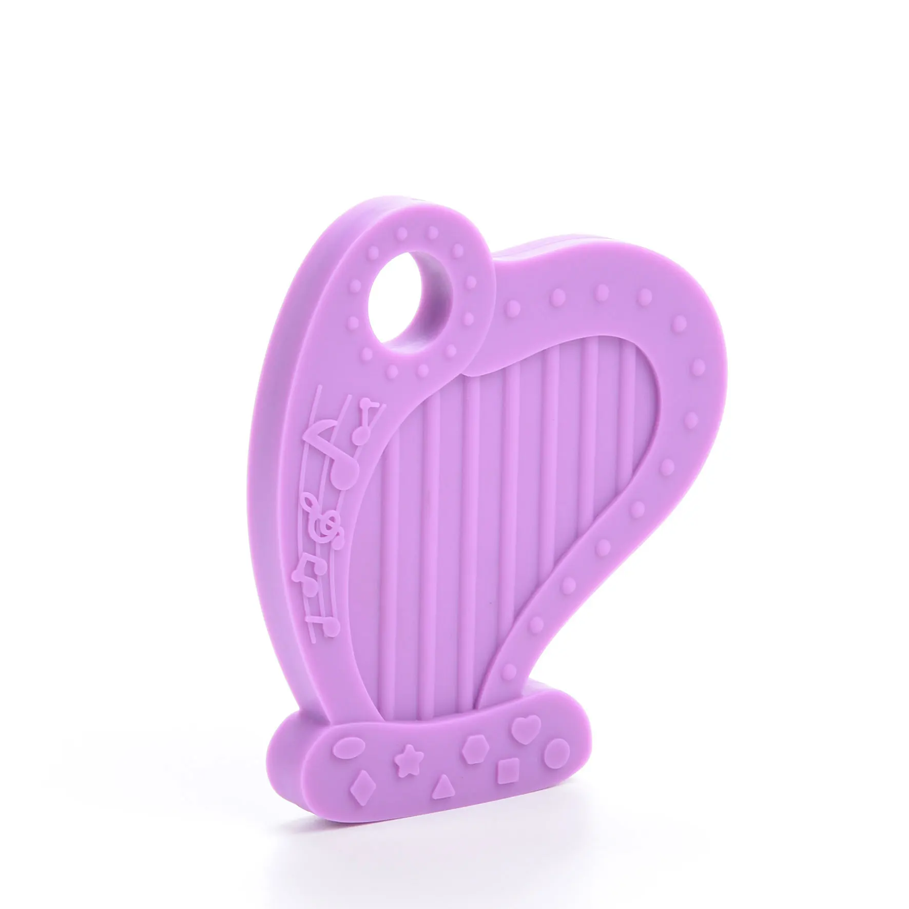 Harp 02 1 шт., детский прорезыватель, мультяшный осьминог, морская лошадь, животные, соска, цепочка, ожерелье, Пищевая силиконовая гитара, детский грызунок - Цвет: Harp 02