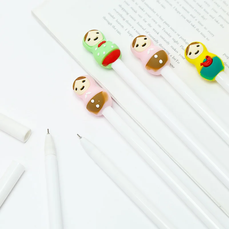 Корейская милая кукла гелевые ручки мультфильм кимоно Kawaii русский цветной ручка