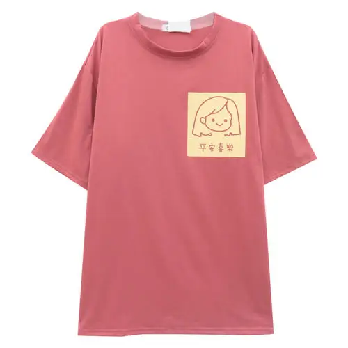 

2020 Women red Short Sleeve Shirtmint Top Garment