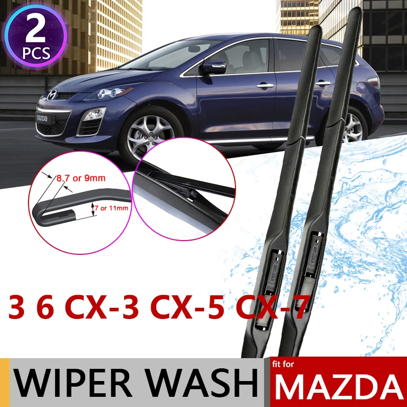 

Car Wiper Blade for Mazda 3 6 CX-3 CX-5 CX-7 for Mazda3 Mazda6 Axela Atenza Front Windscreen Windshield Wipers Car Accessories