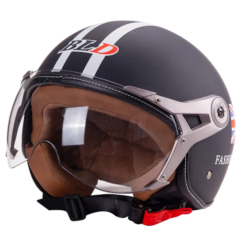 Досуг Jet мотоциклетный шлем DOT утвержден старинный скутера модные светильник вес