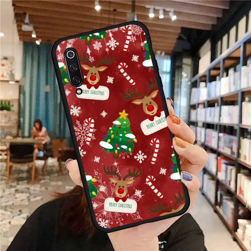 

Christmas New Year gifts elk snow Phone Case For Xiaomi Redmi mi note 7 8t 9 9t 9s 8 10 10t 11 pro lite K20 max 3