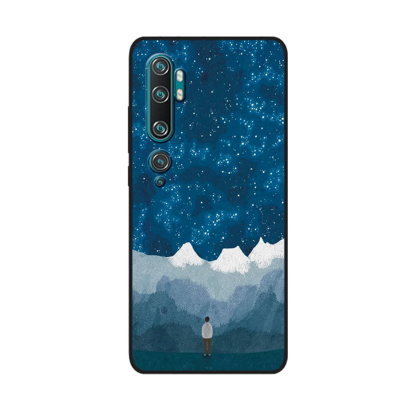 Чехол для Xiaomi Note 10 чехол Pro черный из ТПУ Для 10Pro бампер аниме с горячими пейзажами