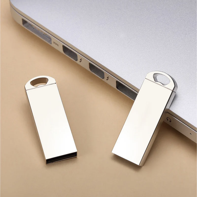 

10pcs/ Lot Custom Logo Pendrive Metal Usb 2.0 Flash Drive 64GB 32GB 16GB 8GB 4GB Usb Stick Waterproof Pen Drive Gun Color U Disk