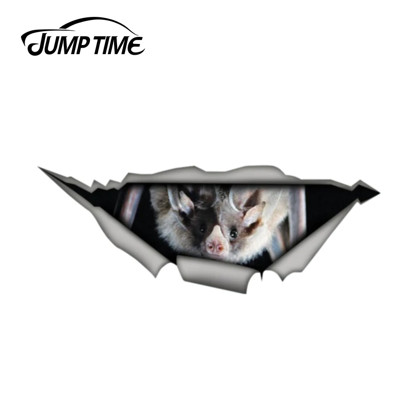 Время скачка 13 см x 4 8 летучая мышь Автомобильная Наклейка 3D Pet графическая