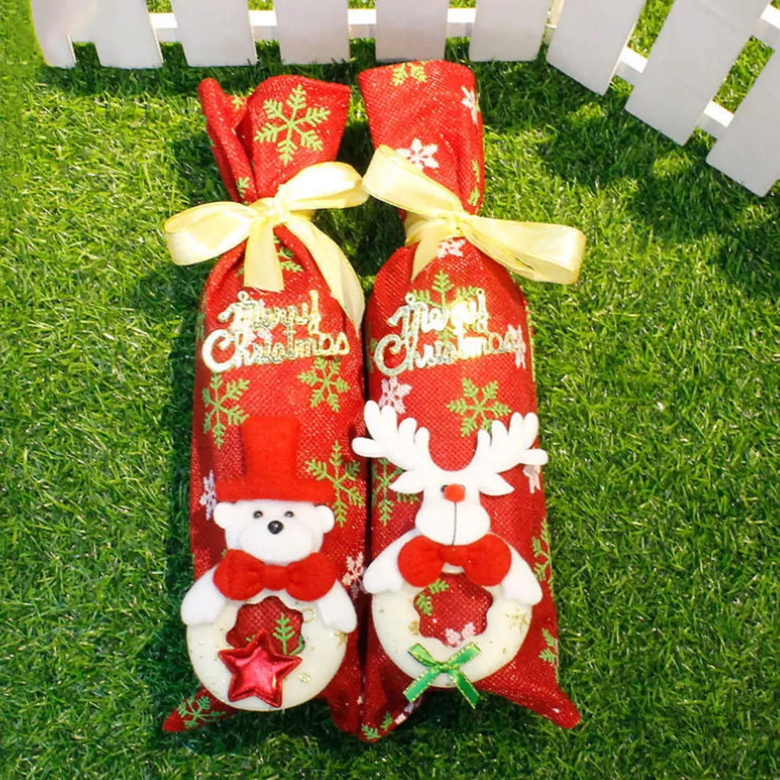 Новый чехол для винной бутылки на Рождество дома 2021 Рождественское украшение