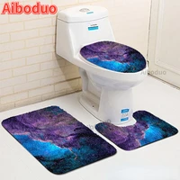 starry sky bathroom toilet seat 3 piece modern bathroom set bathroom accessories non slip rug room floor absorbent door mat