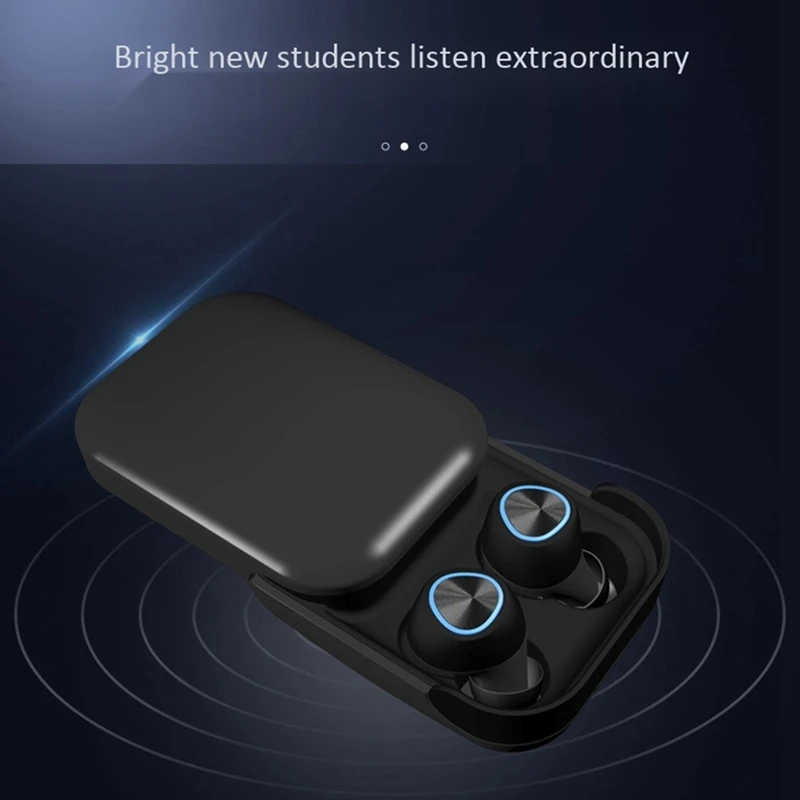 

TWS5 Sliding Cover Charging Wireless Press In-Ear Stereo Bluetooth Headset Noise Reduction Heavy Bass