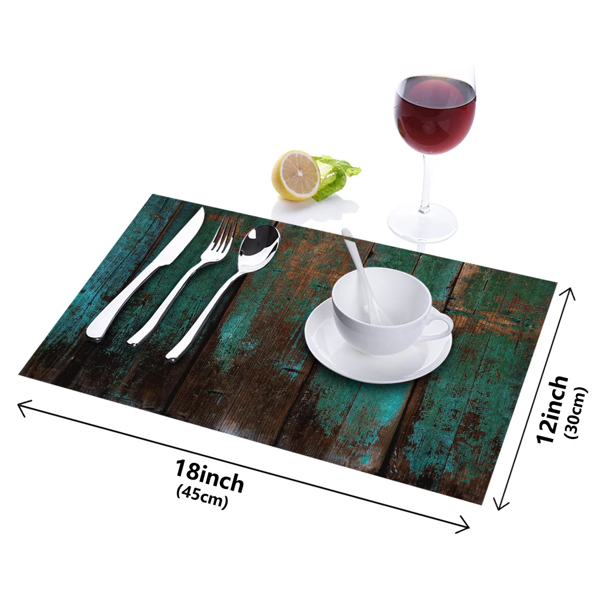 4 6 штук в партии комплект Коврики на стол Винтаж текстура древесины с Столовая