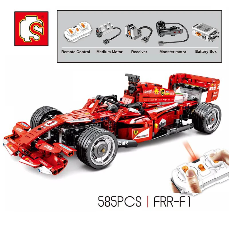 

SEMBO Remote Control F1 FRR Racer RC Racing Car Building Blocks high-tech Motor Supercar Super Sports Car Assembly Toys