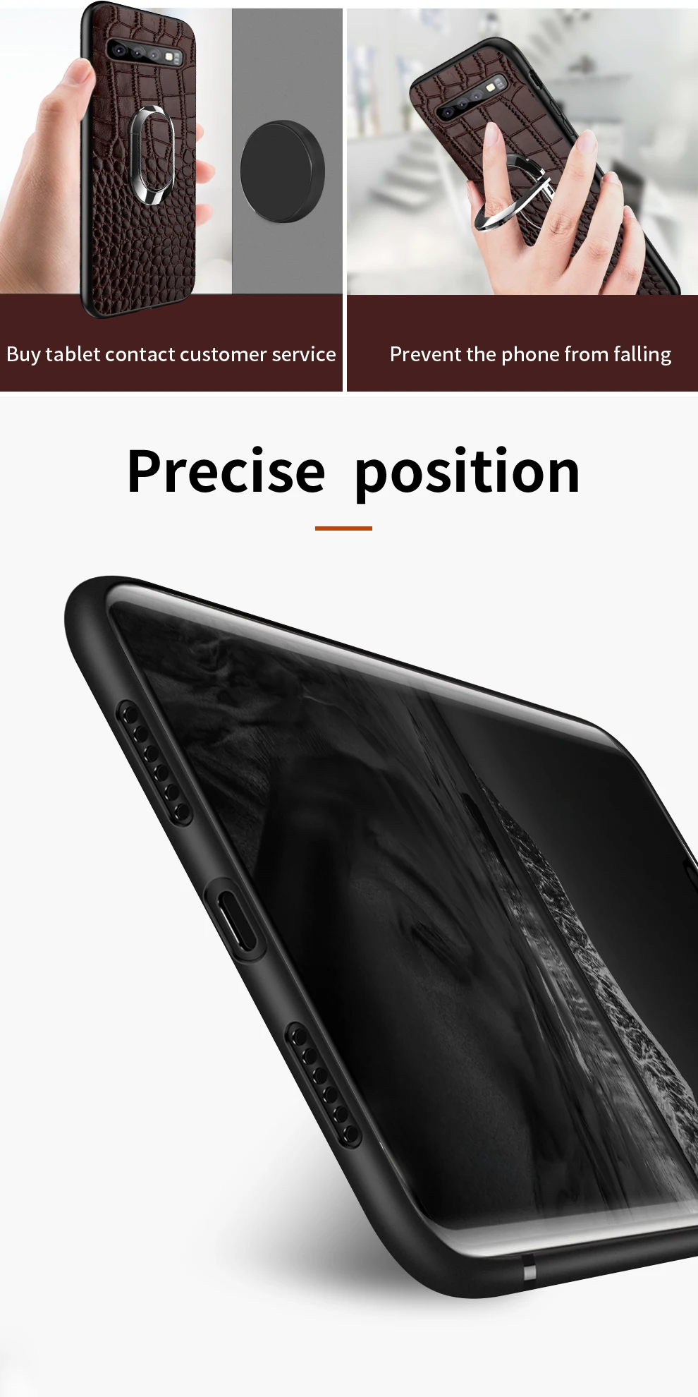 Чехол для телефона из натуральной кожи для samsung note 10 S10 plu s9, деловой износостойкий противоударный защитный чехол для samsung A70 60