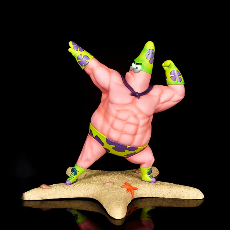 Аниме фигурки Kawaii Патрик звезда ПВХ игрушки милая розовая Морская фитнес-мышцы