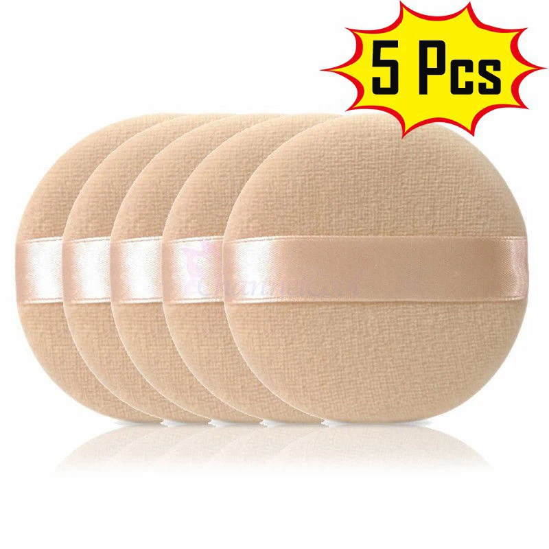 5 шт. Новые поступления портативная пудра пуховка для красоты лица тела косметика