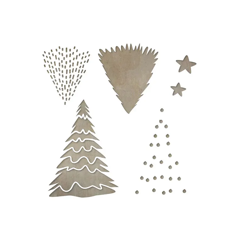

Hot Sale christmas tree builder ​Stencil Set Metal manual Craft Embossing Make Paper Greeting Card Making Template DIY Handmade