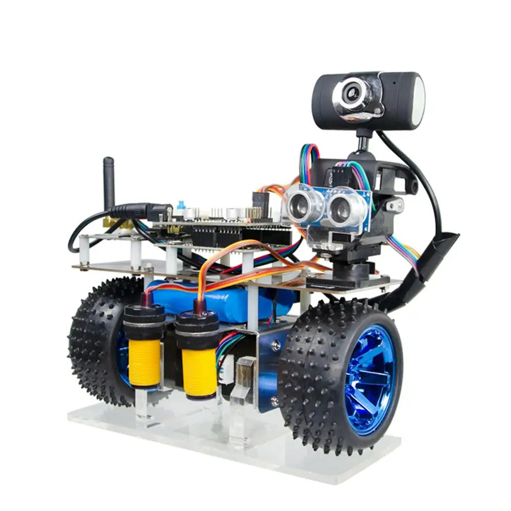 Программируемый Интеллектуальный баланс автомобиля WiFi видео робот автомобиль