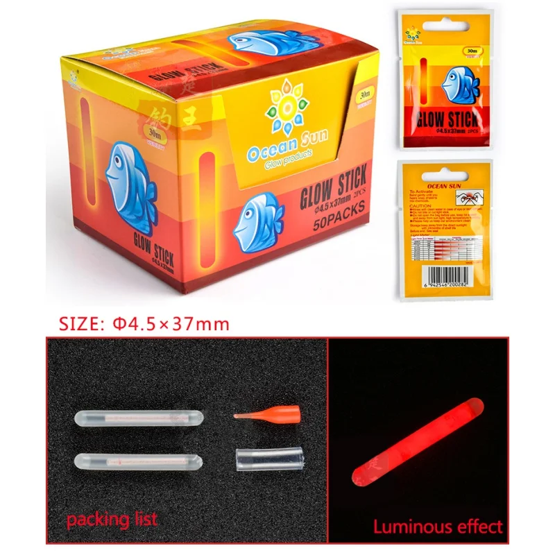 

10 шт./упаковка, флуоресцентные светильники для рыбалки