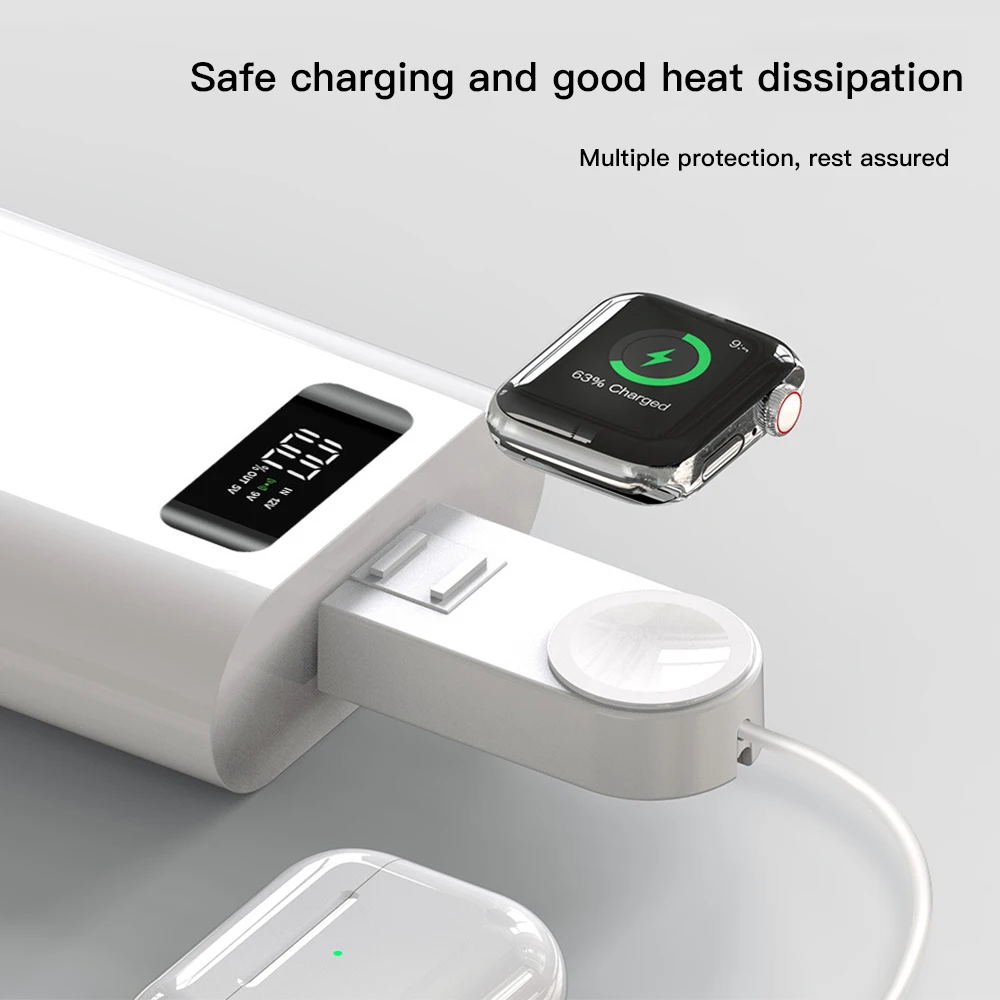 

Wireless Charger For iWatch 6 5 4 3 2 1 Versatile For AirPods 2 Magnetic Fast Charging Mini Portable For iPhone AirPods Chargers