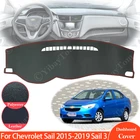 Нескользящий кожаный коврик для Chevrolet Sail 2015-2019, накладка на приборную панель, Солнцезащитный коврик, автомобильные аксессуары, новинка, Nueva Sail 3 2018