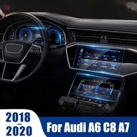 accessories for audi a6 c8 a7 2018 2019 2020 car gps navigation tempered glass screen protector steel protective film