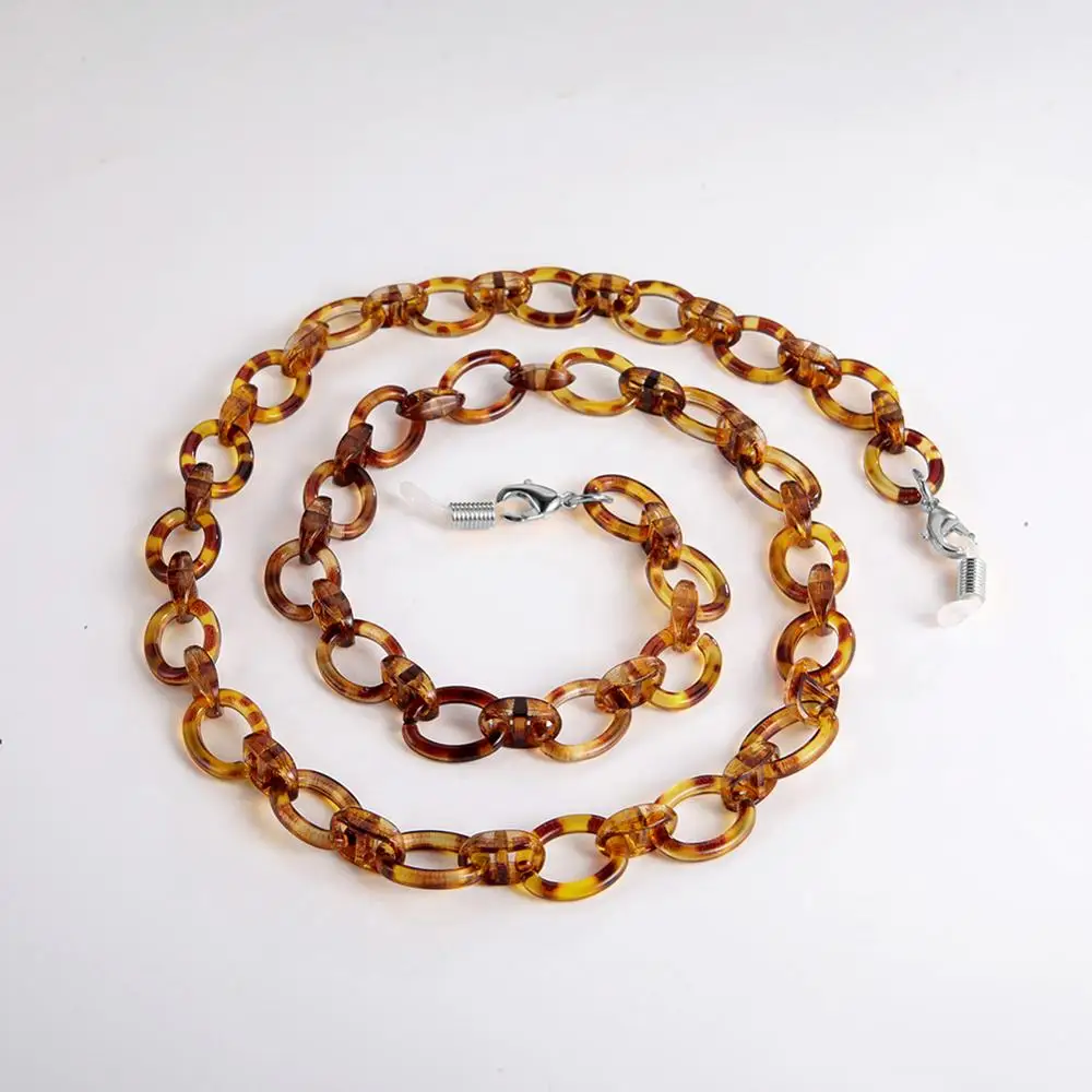 

Skyrim Hot Leopard Chain for Mask Glasses Women Men Acrylic Sunglasses Chains Lanyard Reading Eyeglasses Cord Neck Strap Rope