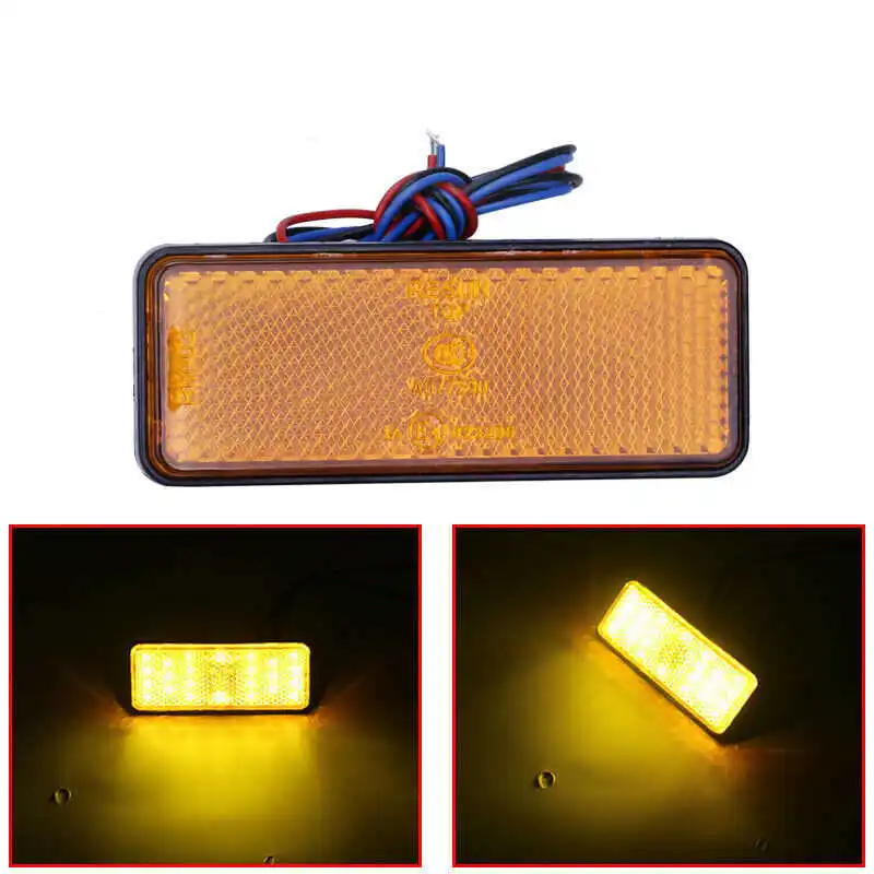 

Motorcycle LED Tail Light Waterproof LED Trailer Lights 12v Universal Truck 24 LED Marker Reflector Brake Light