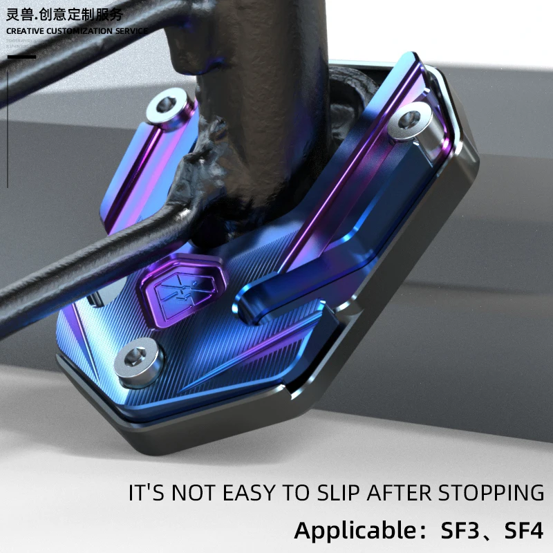 

Spirit Beast Motorcycle Foot Support pad Accessories For PEUGEOT Speedfight 3 SF 4 Side Stand Pad Extension Side support pad